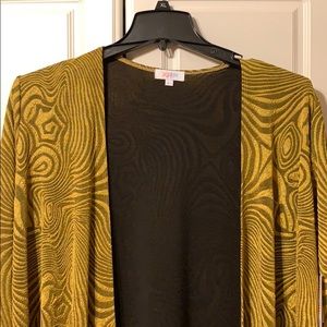 Lularoe elegant Sarah Large gold and black